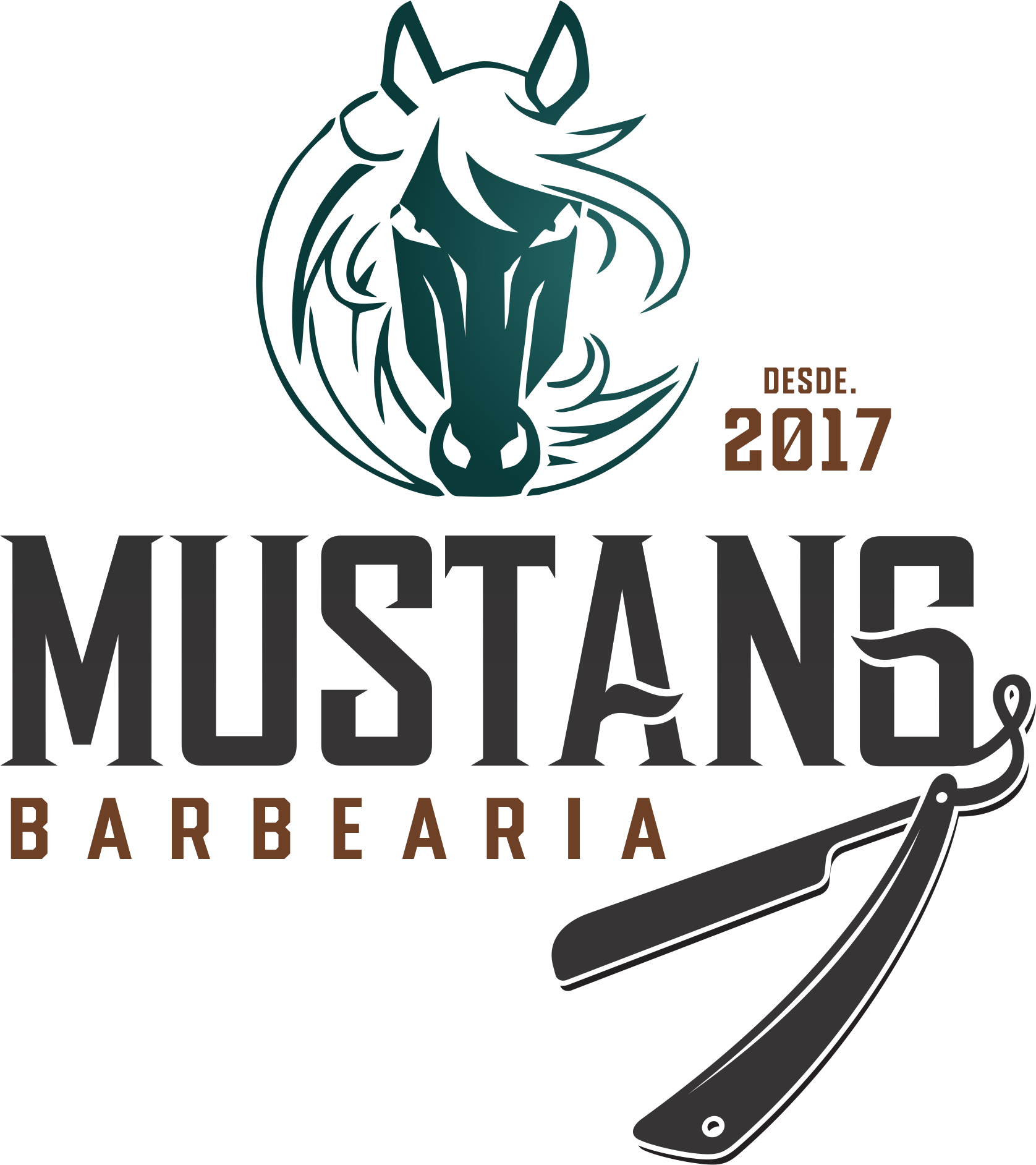 Logomarca Mustang Barbearia